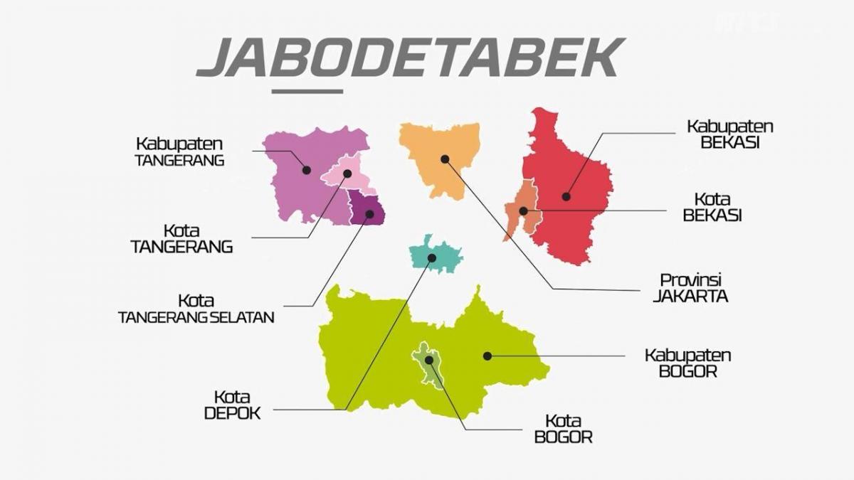 خريطة jabodetabek