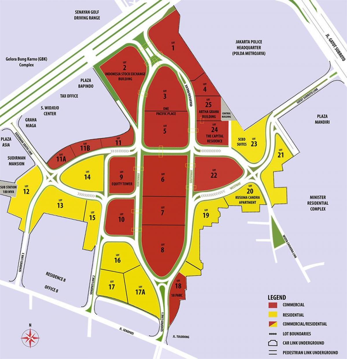خريطة scbd جاكرتا