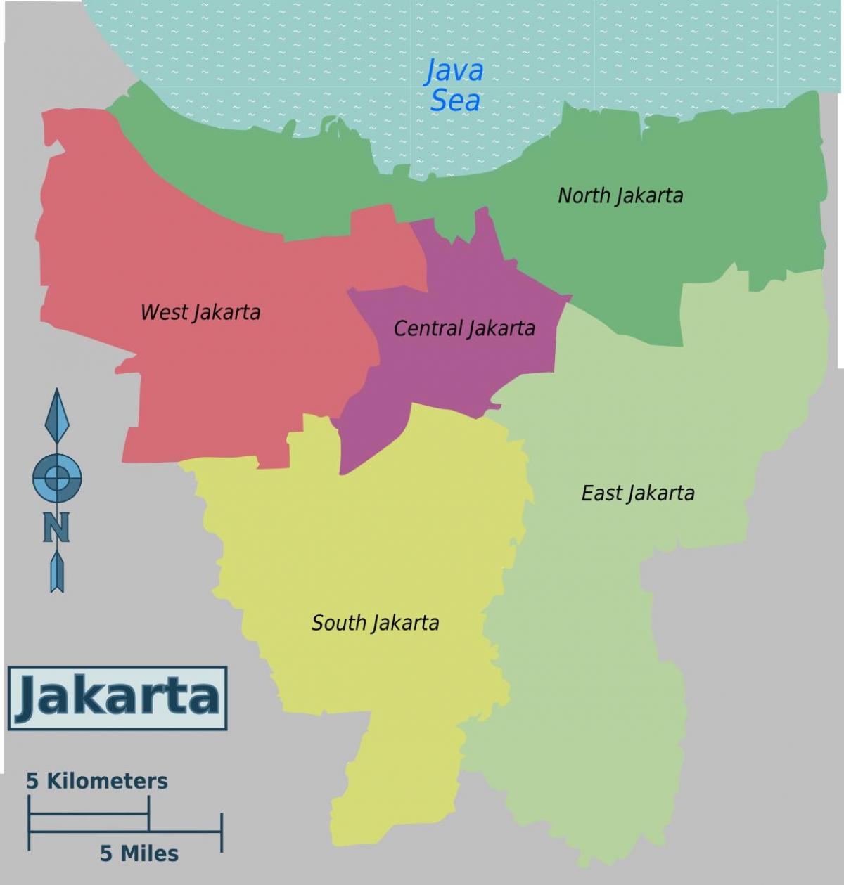 عاصمة إندونيسيا خريطة