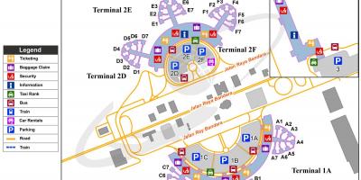 Cgk مطار خريطة