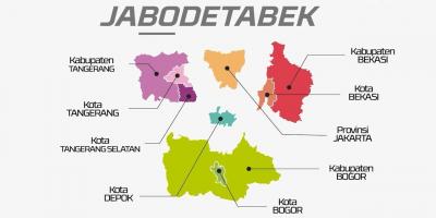 خريطة jabodetabek