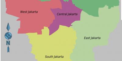 خريطة مناطق جاكرتا