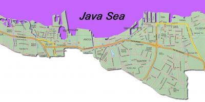 Jakarta utara خريطة
