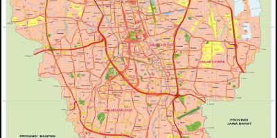 جاكرتا خريطة المدينة