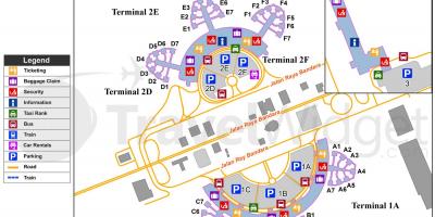 مطار سوكارنو هاتا الدولي محطة خريطة