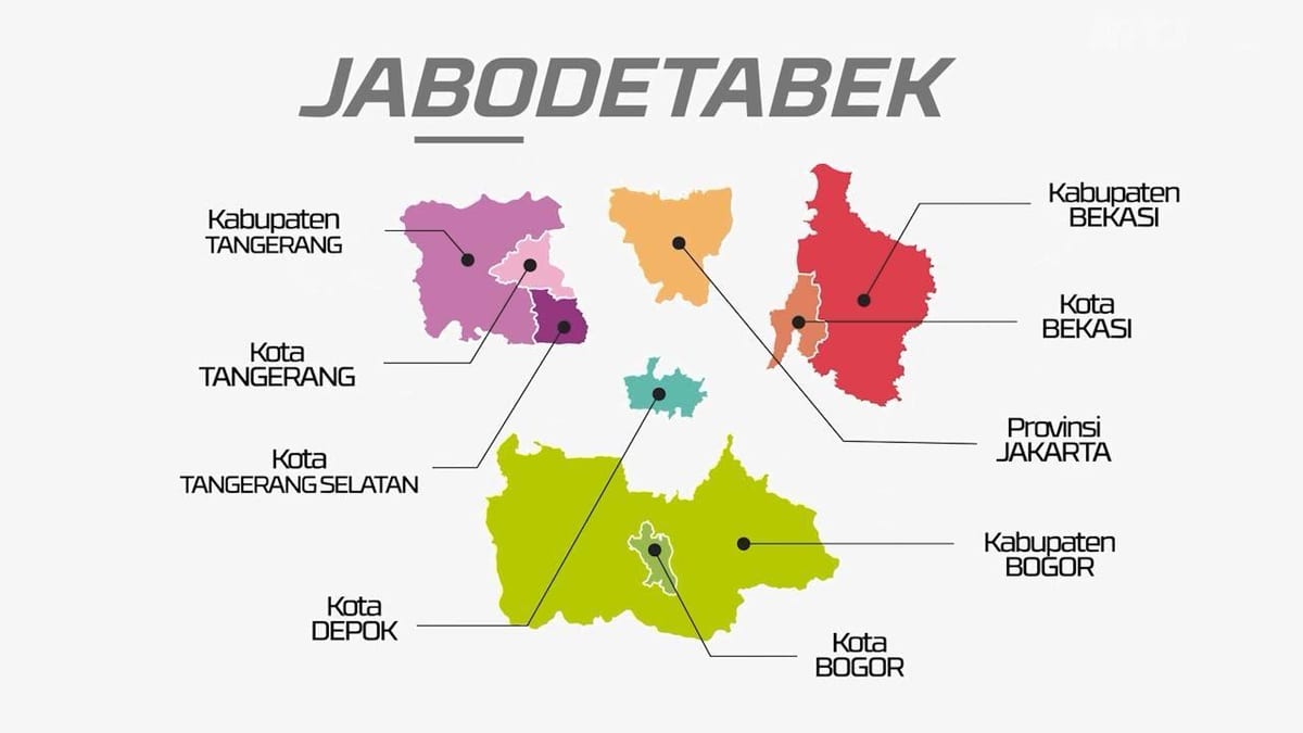 خريطة jabodetabek