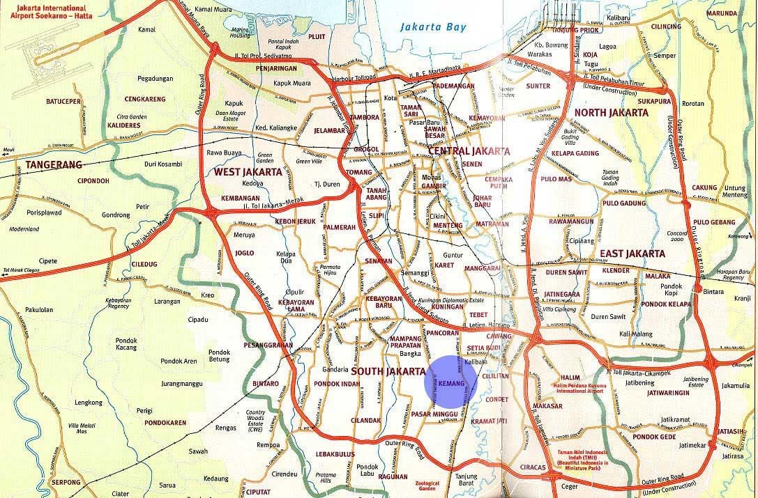خريطة kemang جاكرتا