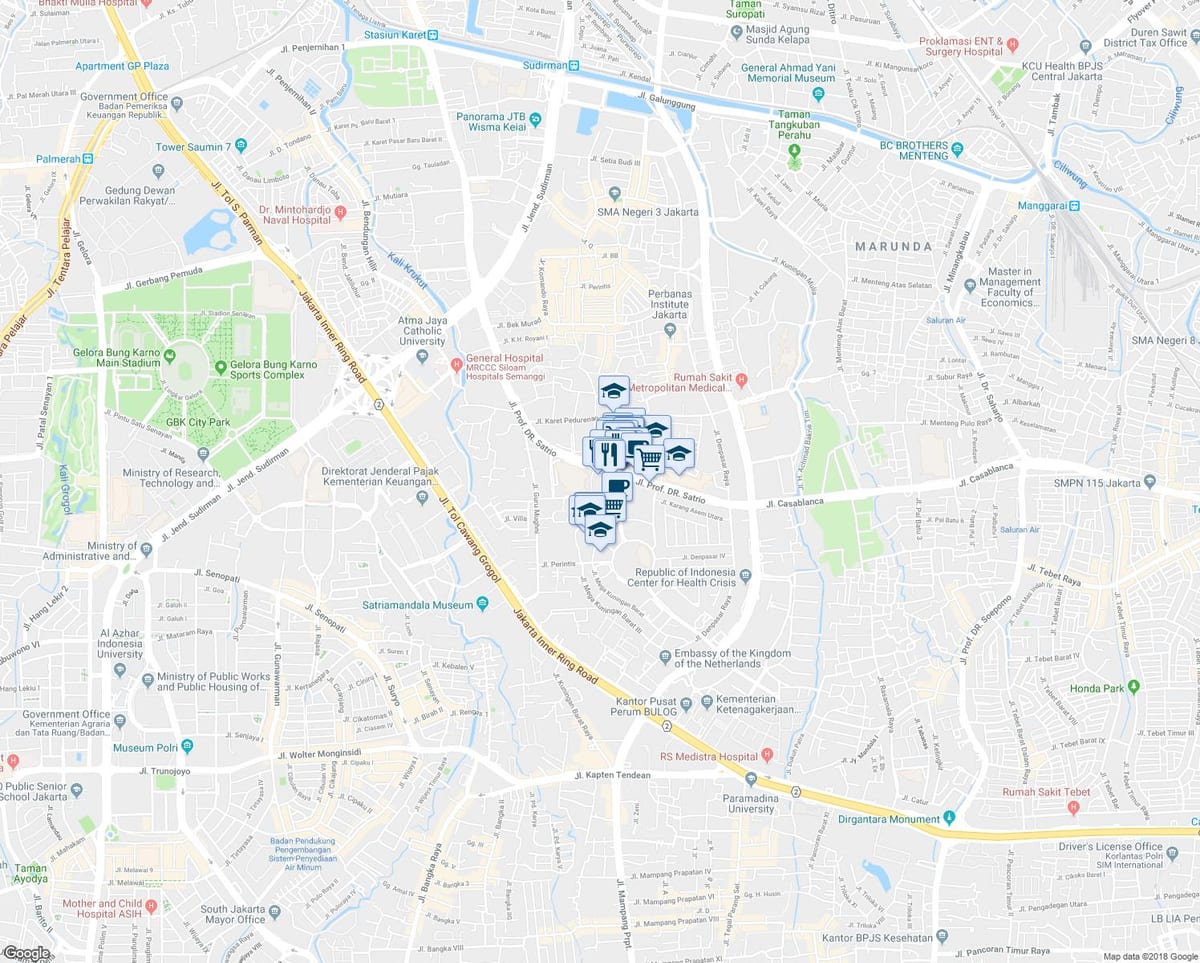 خريطة kuningan Jakarta