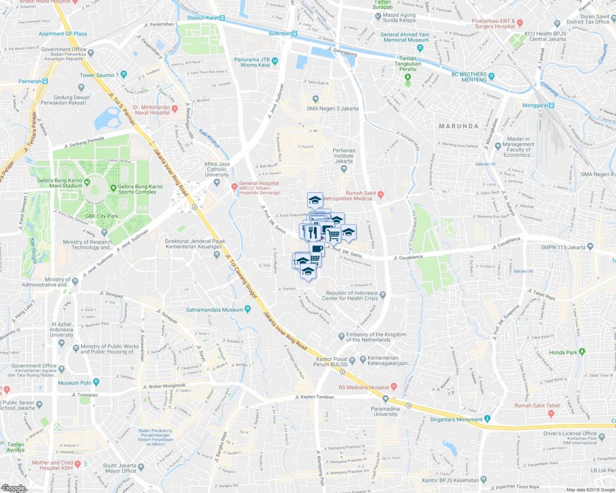 خريطة kuningan Jakarta