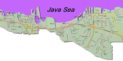 Jakarta utara خريطة