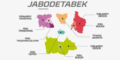 خريطة jabodetabek