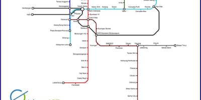 جاكرتا lrt خريطة