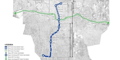 جاكرتا mrt خريطة الطريق ، 